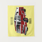 Tenture Illustration du moteur à incendie (Devant)