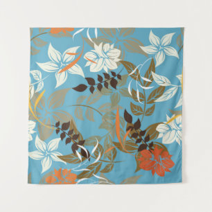 Tenture Illustration du motif floral : Retour Vintage sans