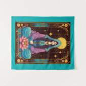 Tenture Illustration du Tarot, la Haute Prêtesse (Devant (Horizontal))