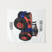 Tenture Illustration du tracteur (Devant (Horizontal))