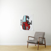 Tenture Illustration du transport de carburant par camion- (En situation)