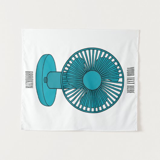 Tenture Illustration du ventilateur (Devant (Horizontal))