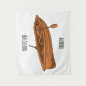 Tenture Illustration d'un bateau à roues (Devant)