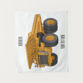 Tenture Illustration d'un camion à grande échelle (Devant)