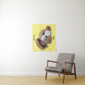 Tenture Illustration d'un champignon (En situation)