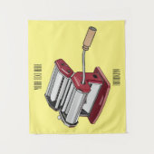 Tenture Illustration d'un fabricant de pâtes alimentaires (Devant)