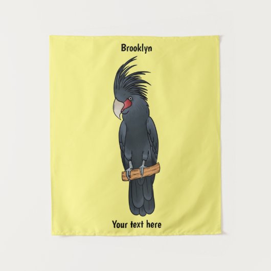 Tenture Illustration d'un oiseau de cobaye de palme (Devant)