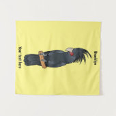 Tenture Illustration d'un oiseau de cobaye de palme (Devant (Horizontal))