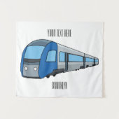 Tenture Illustration d'un train électrique (Devant (Horizontal))