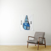 Tenture Illustration d'un train électrique (En situation)