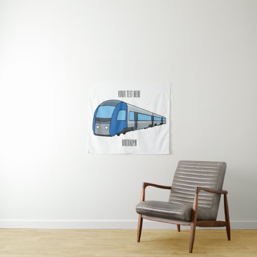 Tenture Illustration d'un train électrique (En situation (horizontale))