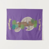 Tenture Illustration d'une anteure de pangolin mignonne (Devant (Horizontal))