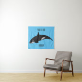 Tenture Illustration d'une baleine tueuse (En situation (horizontale))