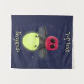 Tenture Illustration d'une luciole à éclair mignon (Devant (Horizontal))