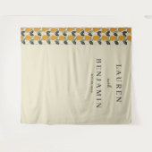 Tenture Illustration élégante de perle beige (Devant (Horizontal))