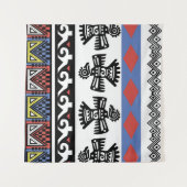 Tenture Illustration ethnique des Amérindiens (Devant (Horizontal))