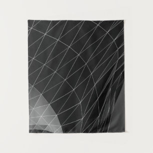 Tenture Illustration graphique en noir et blanc