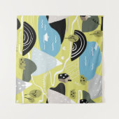 Tenture Illustration graphique scandinave transparente mot (Devant (Horizontal))