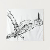 Tenture Illustration minimaliste d'oiseaux (Devant (Horizontal))
