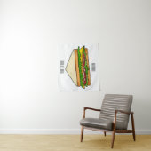Tenture Illustration Sandwich (En situation)
