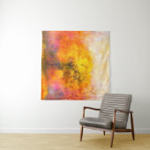Tenture Illustration soft colorful autumn forest. Abstract (En situation (horizontale))