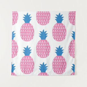 Tenture Illustration vintage de motif transparent de anana