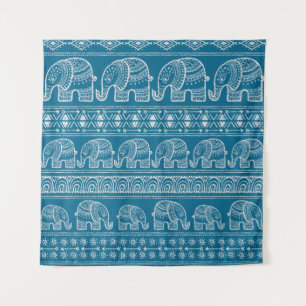 Tenture Illustration vintage du cadre éléphant
