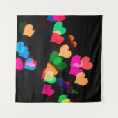 Tenture Illustrations de coeurs de couleur aérée (Devant (Horizontal))