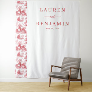 Tenture Illustrations de maison rouge élégantes