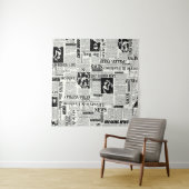 Tenture Illustrations des journaux en première page (En situation)