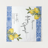 Tenture Ils Ont Trouvé Principal Squeeze Lemon Tile Douche (Devant (Horizontal))