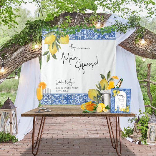 Tenture Ils Ont Trouvé Principal Squeeze Lemon Tile Douche