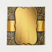 Tenture image Arrière - plan cadre or (Devant (Horizontal))