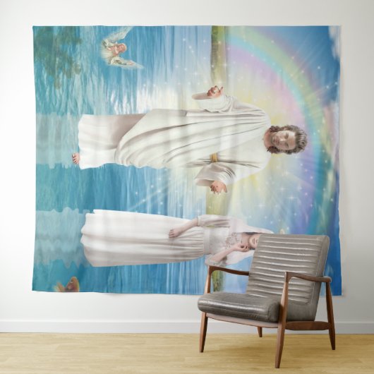 Tenture Image d'icône représentant Jésus Christ (En situation (horizontale))