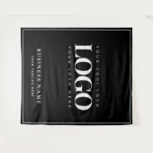 Tenture Image du logo de l'entreprise Black White (Devant (Horizontal))