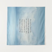 Tenture Image du verset biblique Jean 3:16 (Devant (Horizontal))