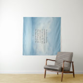 Tenture Image du verset biblique Jean 3:16 (En situation (horizontale))