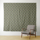 Tenture Image Emerald & Gold Art Déco (En situation (horizontale))