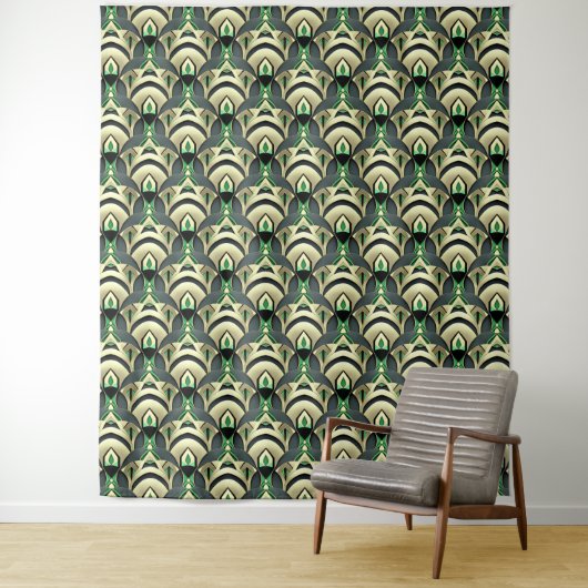 Tenture Image Emerald & Gold Art Déco (En situation)