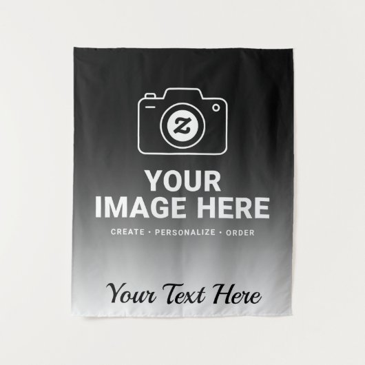 Tenture Image et texte dégradés (Devant)
