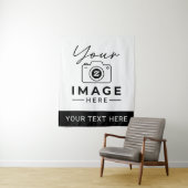 Tenture Image et texte personnalisés (En situation)