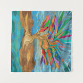 Tenture Imaginaire de feuillage Arbre de mosaïque (Devant (Horizontal))