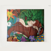 Tenture Imaginaire d'elfe vert (Devant (Horizontal))