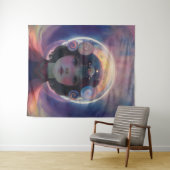 Tenture Imaginaire éthérée Céleste gardien du rêve d'enfan (En situation (horizontale))