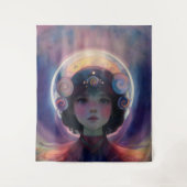 Tenture Imaginaire éthérée Céleste gardien du rêve d'enfan (Devant)