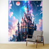 Tenture Imaginaire magique Château Mur Art (En situation)