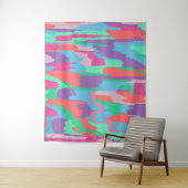 Tenture Impression Abstraite Pastel Tone (En situation)