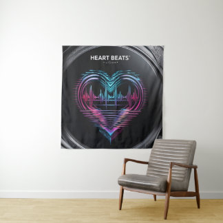 Tenture Impression d'art Heart Beats – Décoration murale L