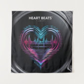 Tenture Impression d'art Heart Beats – Décoration murale L (Devant)