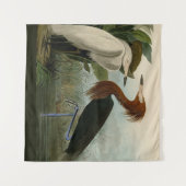 Tenture Impression de Héron Pourpré d'Audubon : Art d'Oise (Devant (Horizontal))